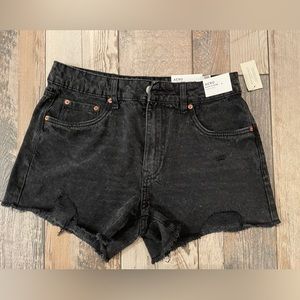 Women’s black jean shorts